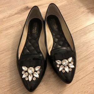 Michael Kors Black Patent Flat